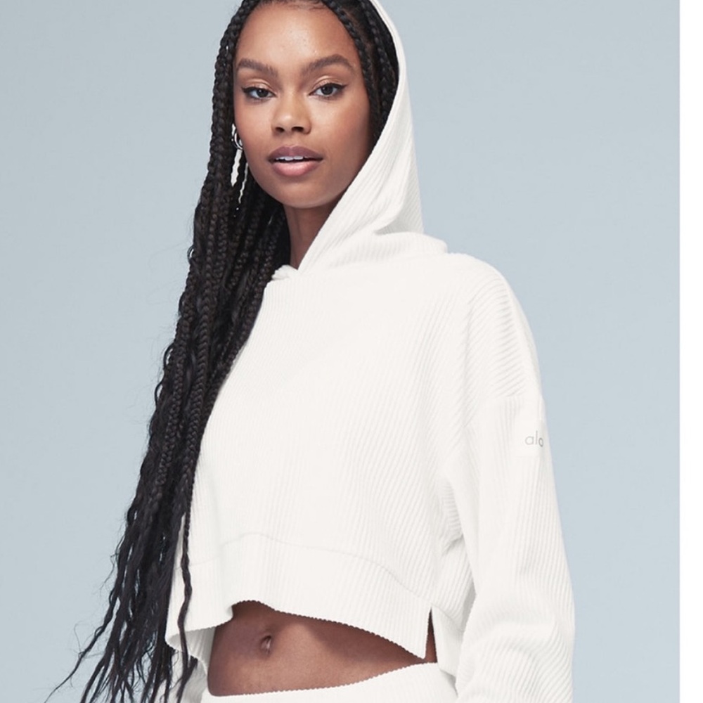 Alo yoga muse hooded croc sz l large  euc